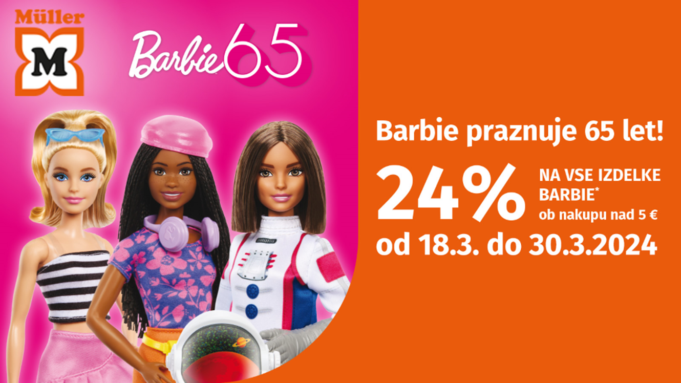 Müller: Barbie praznuje 65 let