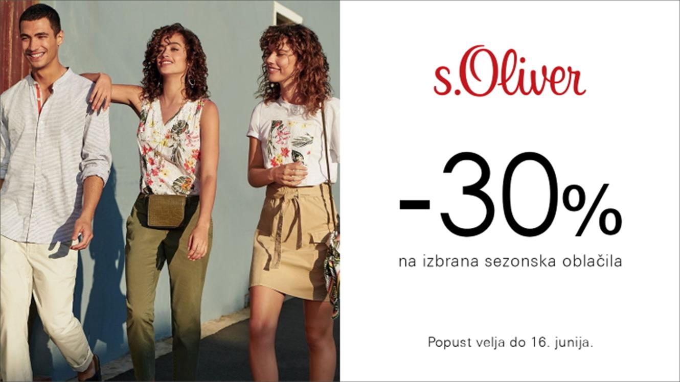 Emporium: - 30 % na izbrana sezonska oblačila S.Oliver
