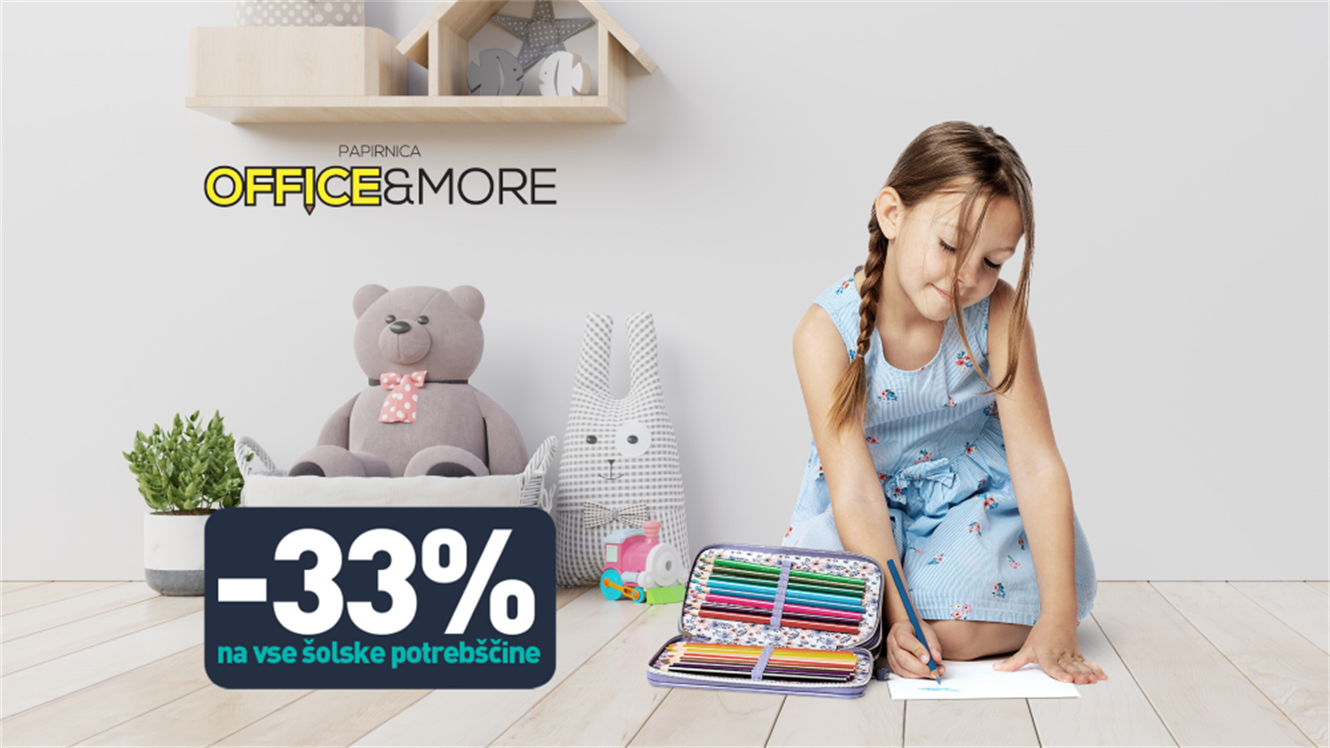 Office&More: Vse za šolo - 33 %