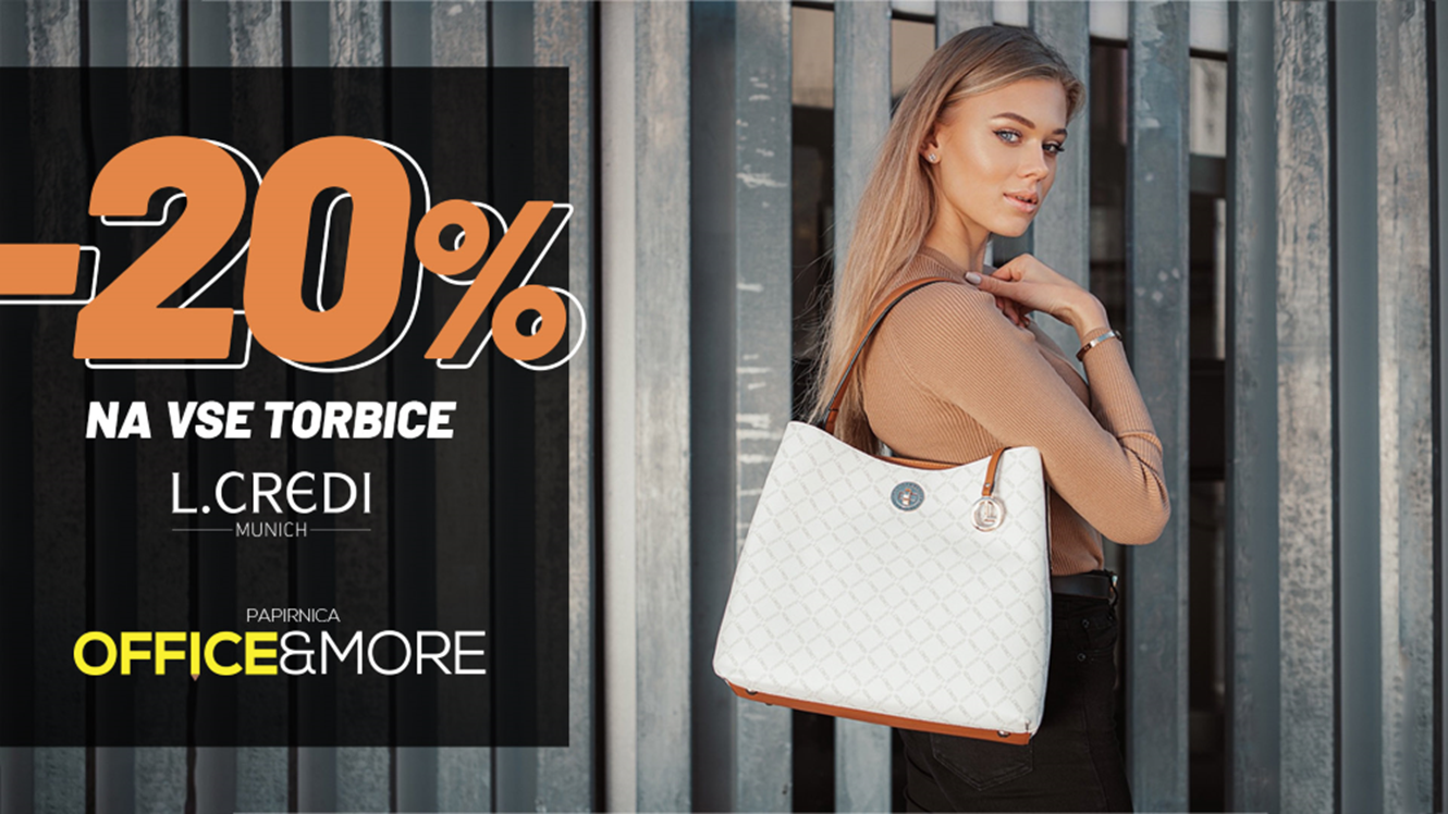 Office&More: - 20 % na modne torbice L.CREDI