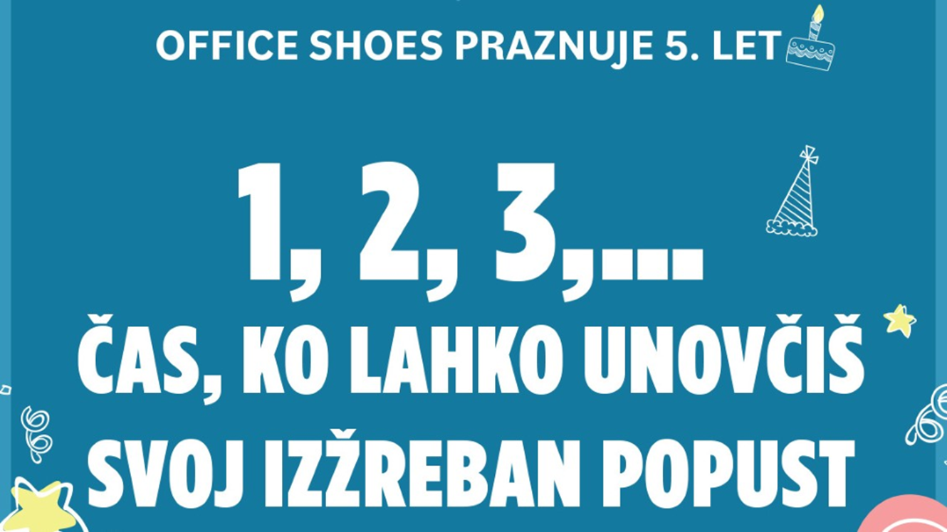 Office Shoes: 1, 2, 3 ... Čas, da unovčiš izžrebani popust
