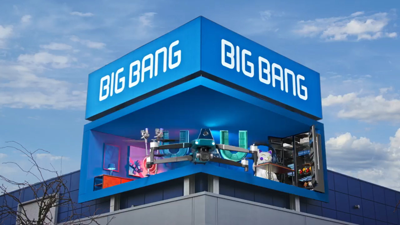 Big Bang: Prvi 3D zunanji zaslon v Sloveniji