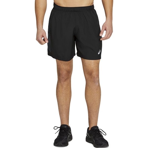 Asics ICON 7IN SHORT, moške kratke tekaške hlače, črna 2011B052