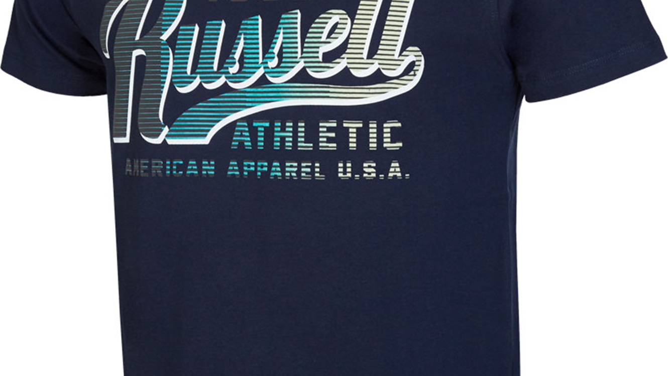 Russell Athletic GRADIENT S/S CREWNECK TEE SHIRT, moška majica, modra A00261