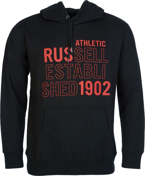 Russell Athletic RUS-PULL OVER HOODY, moški pulover, črna A10282