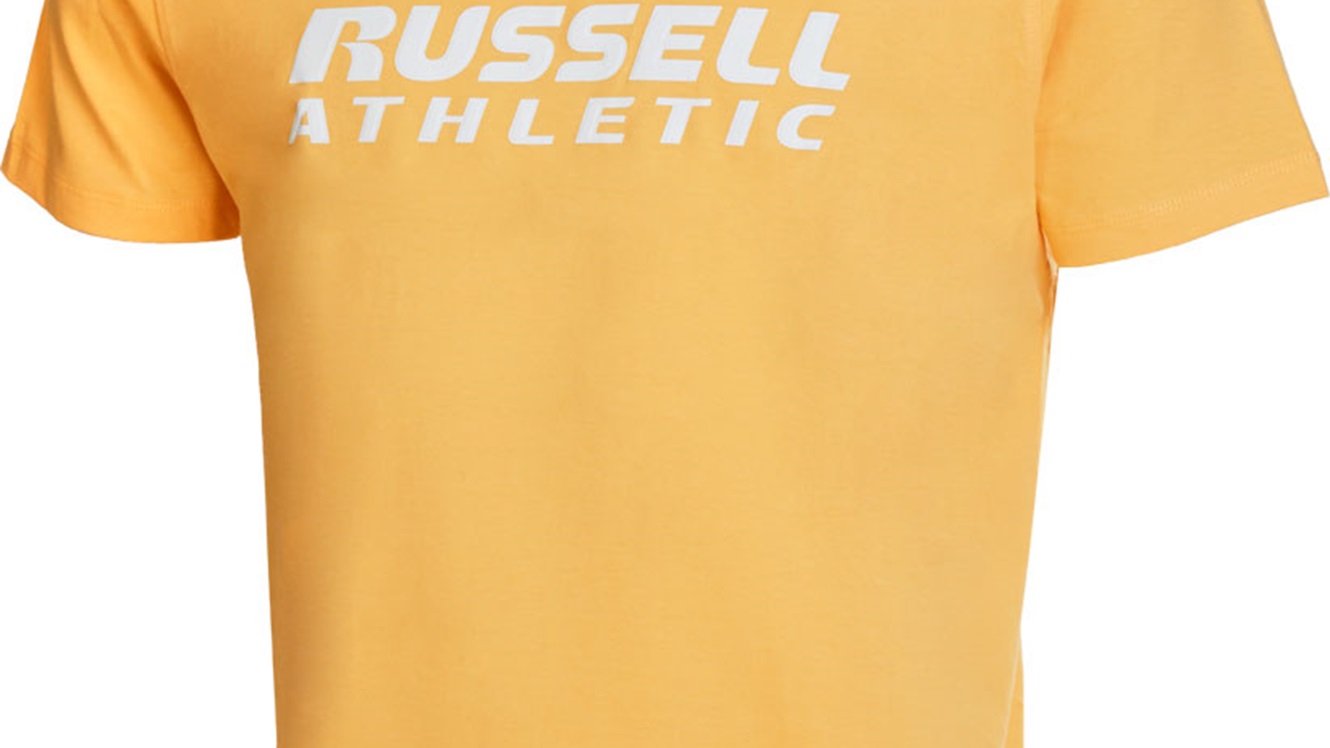 Russell Athletic R S/S  CREWNECK TEE SHIRT, moška majica, oranžna A10751
