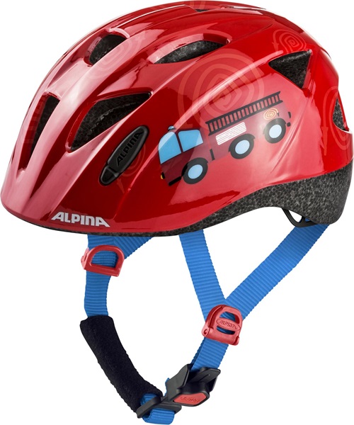 Alpina XIMO, otroška kolesarska čelada, rdeča 9711