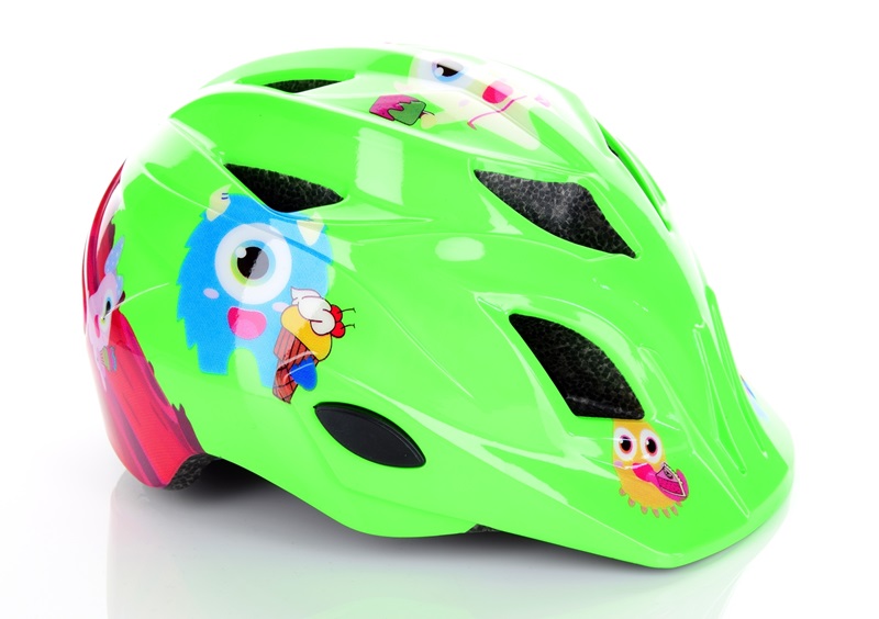 Nakamura KS 15, otroška kolesarska čelada, zelena KS15