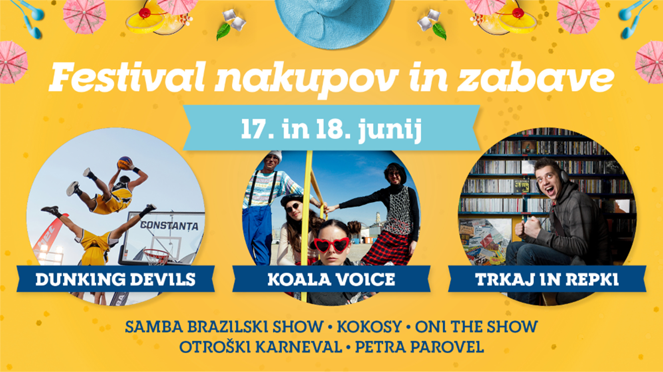 Festival nakupov in zabave: 17. in 18. junija 2022