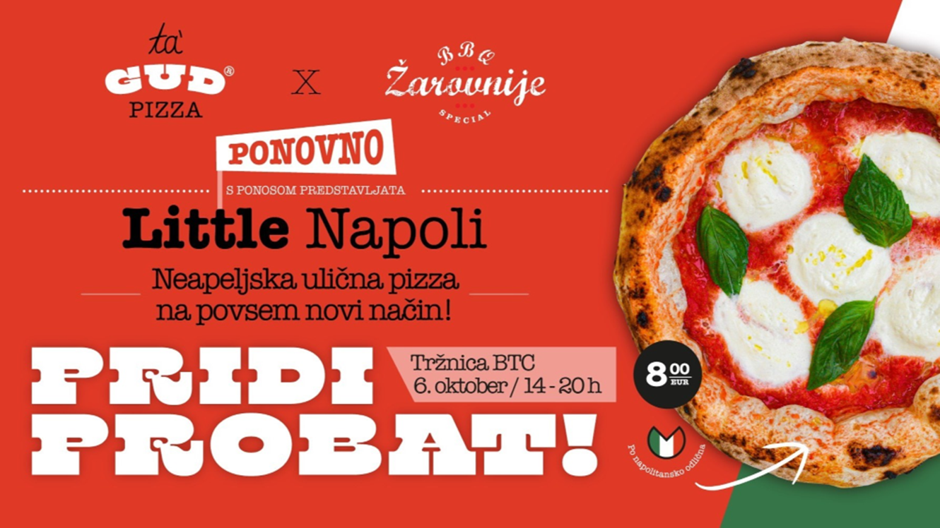 Ta'GUD Pizza: Little Napoli na Tržnici BTC City