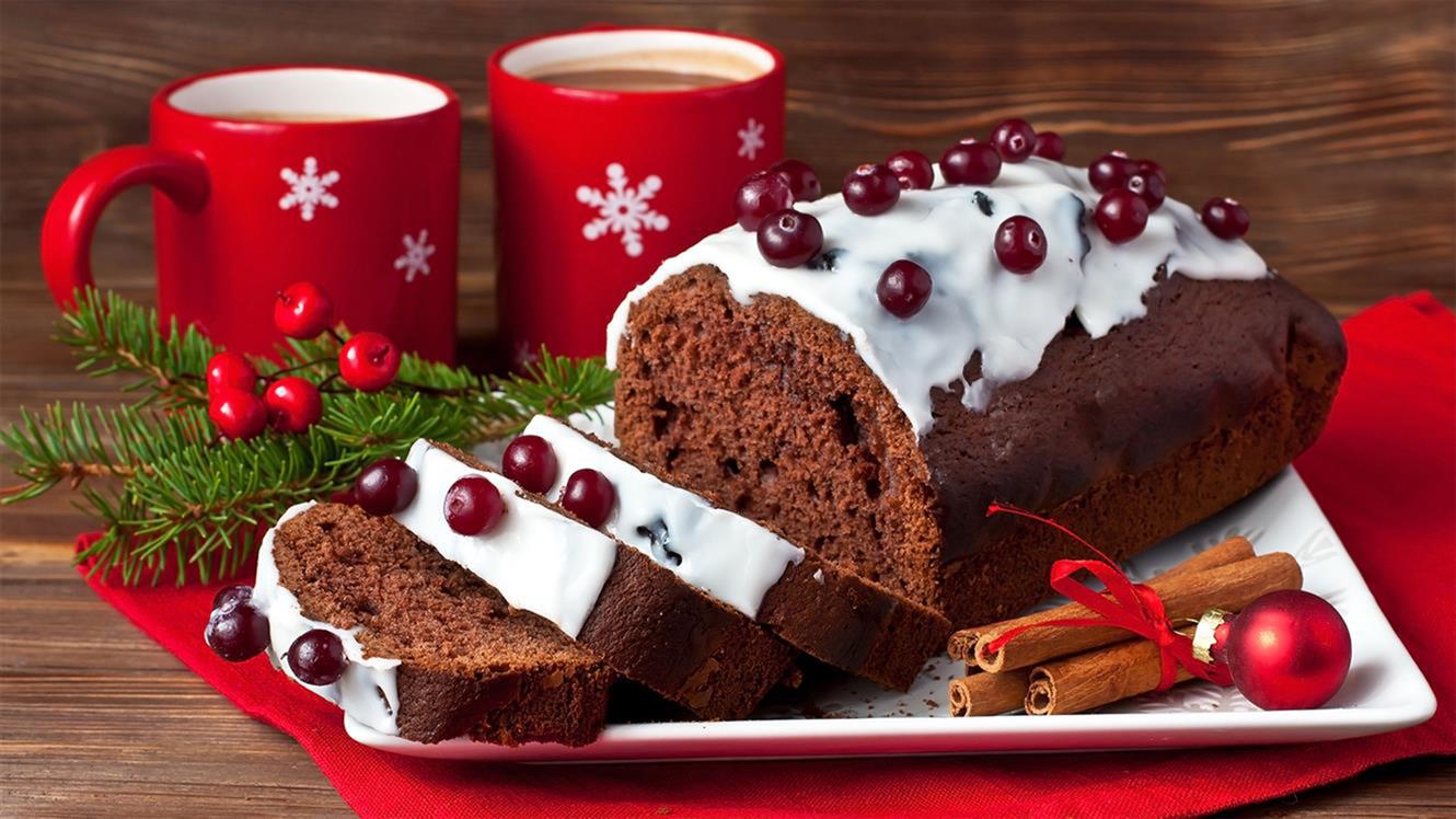 Božični čokoladni kolač