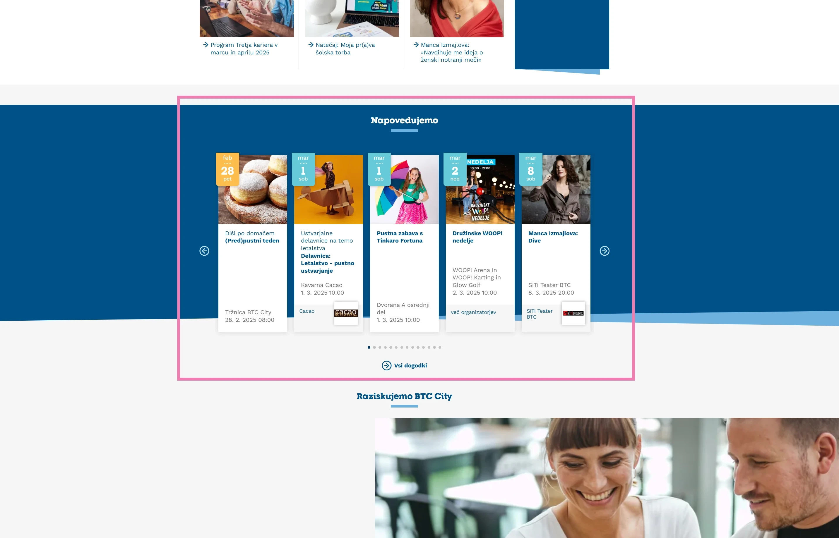 Vstopna stran btc city izpostavljen dogodek