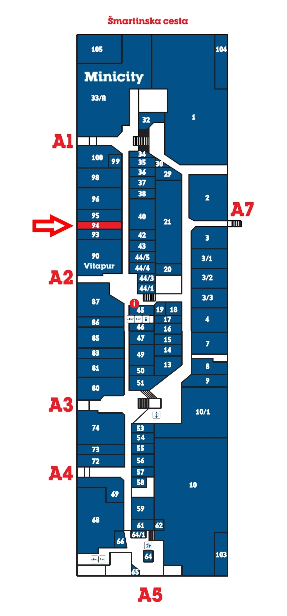 Škratek lokacija dvorana A 3