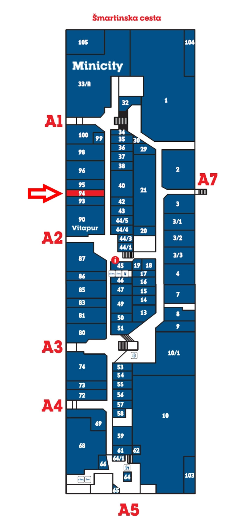 Škratek lokacija dvorana A 3
