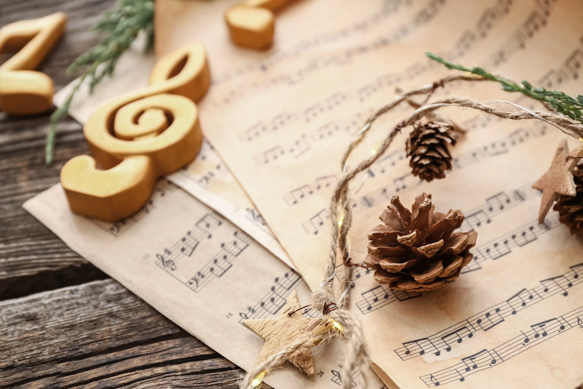Glasba note božič december